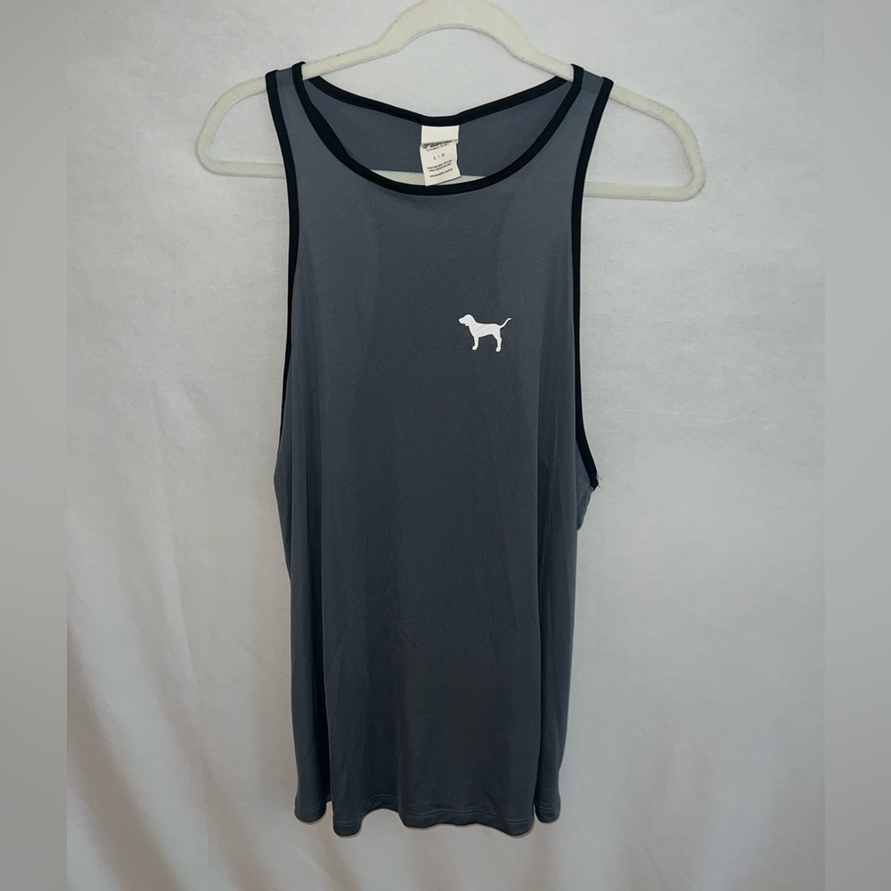 GRAY VICTORIA’S SECRET/PINK FLOWY WORKOUT TANK